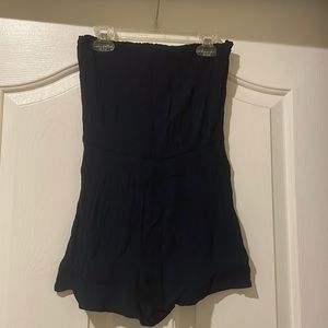 Strapless Navy Blue Romper Size Small